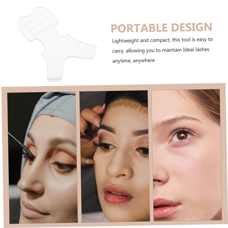 Healeved 50pcs Y-shaped Eyelash Curling Tool Multi-functional Applicator for Easy
