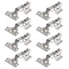 LALAGO Set of 8 Hinges, Corner Stop with Soft Close,