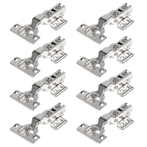 LALAGO Set of 8 Hinges, Corner Stop with Soft Close,