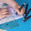 OfficeTree Dressmaking Ruler 30 x 15 cm Patchwork Ruler for