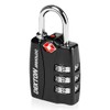Dekton DT71055 30MM TSA Accepted Combination Padlock, Black