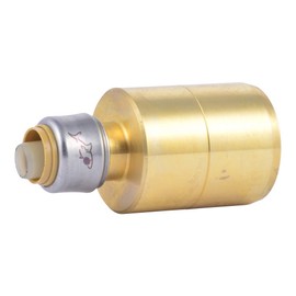 SharkBite 1-1/2 Inch x 1/2 Inch CTS Fitting Reducer, Push to Connect Brass Plumbing Fitting, PEX Pipe, Copper, CPVC, PE-RT, HDPE, UXL124116