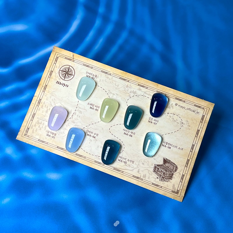 Yes, mayo Yogomayo Atlantis Blue Syrup Gel Magnetic Gel Nail