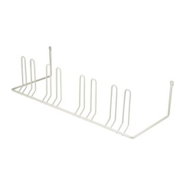 Gedotec Shoe Rack Wall Mounting Shoe Rack for Screwing | Bracket for 4 Pairs of Shoes | Width: 420 mm | Metal RAL 9010 Pure White | 1 Piece - Shoe Hanger - Shoe Wall
