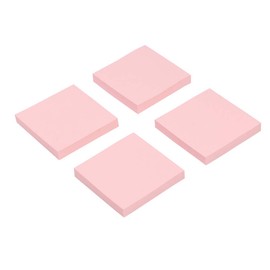 Eagle Sticky Notes, Pink Colour, 75 x 75mm, Post Notes, Self-Stick Notes, 100 Sheets per Pad, 4 Pads