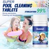100PCS Chlorine Tablets for Swimming Pool and Spas, Multifunctional Clearwater