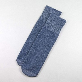 Phresh Deodorant Socks, Warm and thermostatic, Light and breathable comfort crew socks - Made in Taiwan (Indigo)