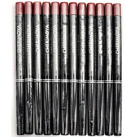 Makeup Cherimoya Retractable Waterproof Lip & Eye Liner Pencil Copper Built In Sharpener 12 Pieces