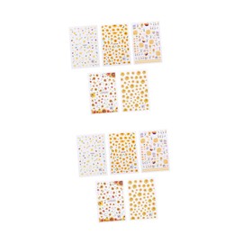 Baluue 2sets Nail Art Stickers Sunflower Nail Decals Fashion Patches Versatile Decorations 5sheets*2