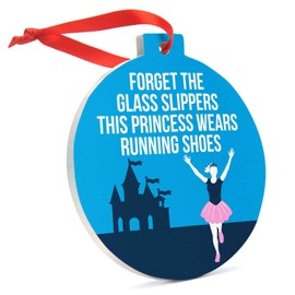 Running Ceramic Ornament | Forget The Glass Slippers Ornament