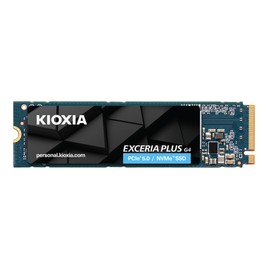Kioxia EXCERIA Plus G4 NVMe SSD 1TB Internal SSD, PCIe Gen5 x4, Read 10,000MB/s, Write 7,900MB/s, PCIe 4.0 Backward Compatible, for Gaming, Decops and Laptops, Black Blue