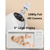 Momcozy Video Baby Monitor, 1080P 5" HD Baby Monitor with