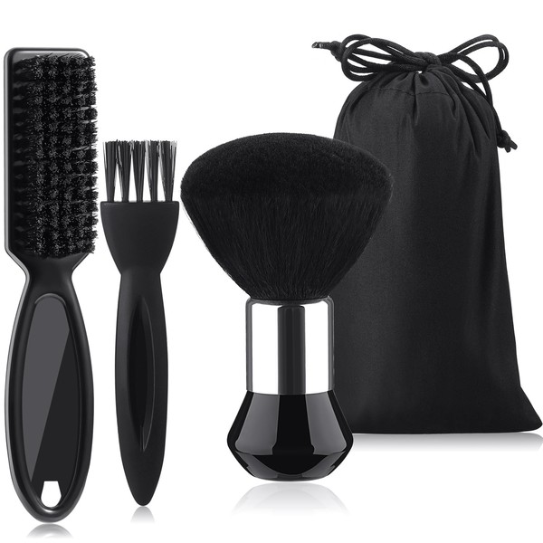 Patelai Patelai 3 Pieces Neck Duster Brush Barber Hair Blade