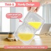 LACEEZEN 20Pack Reusable Snack Containers with Lids, Two Compartment Condiment