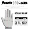 Franklin 20895 CFX PRO HI LITE Baseball Batting Gloves, Ambidextrous,