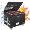 ENGPOW Fireproof Document Box with Wheels, Collapsible File Box with