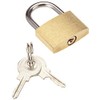 Cogex 80107 Brass Padlock 25 mm, Gold