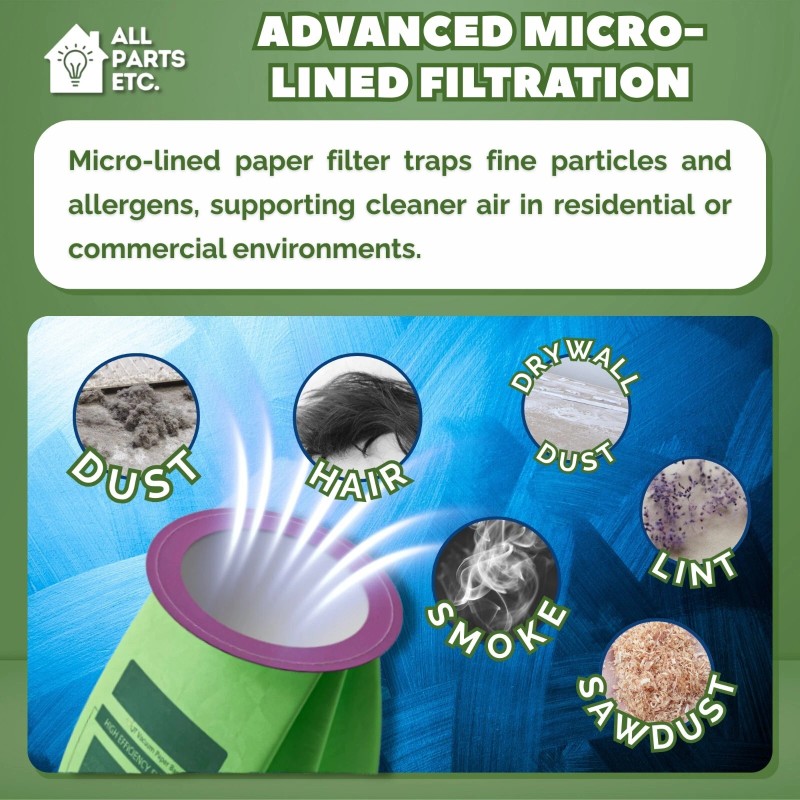 Proteam 20 Pack Replacement Vacuum Bags for ProTeam 100431 Backpack