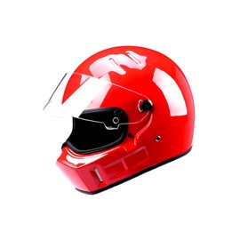 CRG Full-Face Motorcycle Street Bike Fiberglass Helmet DOT Certified ATV-1 - Parent (Small, Red)