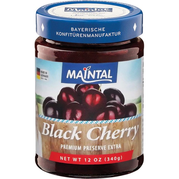 Maintal Black Cherry Premium Preserve Extra, 12 Ounce