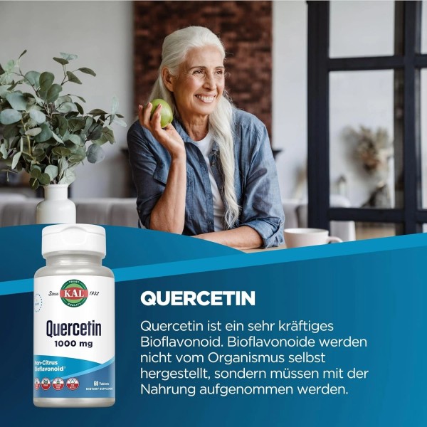 Quercetin 1000Mg Immune Support Supplement, Bioflavonoids for Immune Defense ...