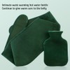 Hot Water Bottle Bag with Warm Plush Waist Cover Belt