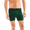 Bolter Men's 5-Pack Boxer Briefs Cotton Spandex Stretch (4X-Large, Greens)