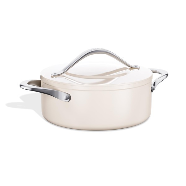 CookinCraze Ceramic Dutch Oven with Lid 4.5 QT Nonstick Stock