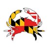 (3 Pack!) Maryland Crab Decal Sticker 6" x 5"