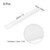 sourcing map 6 Pcs Square Aluminum Flat Bar, 1/16" (1.5mm)