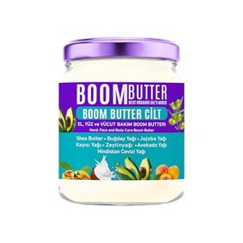 Boom Butter Cilt Bakım Yağı, Yoğun Nemlendirici & Besleyici, Cilt Bariyeri Güçlendirici, Kuruluk Karşıtı & Onarıcı Bakım, 190 ML