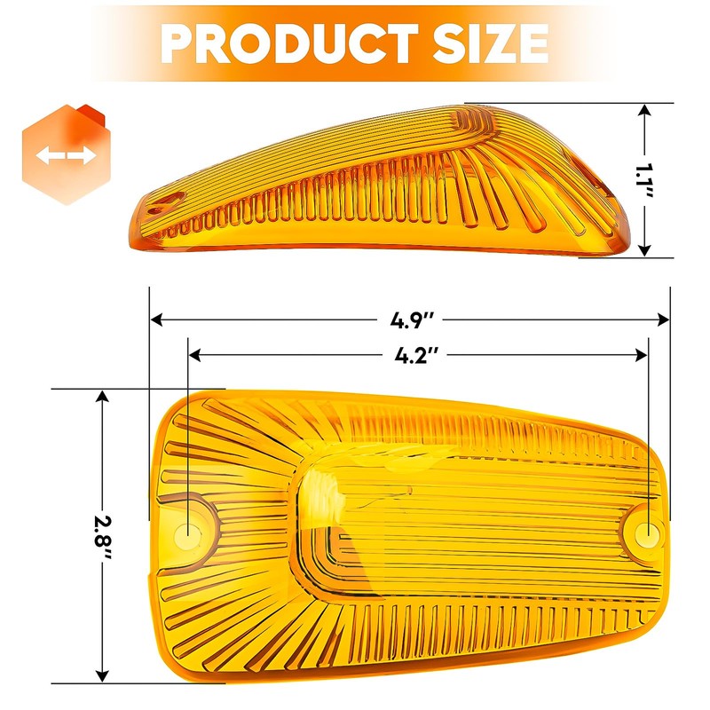 Aeagle Top Roof Light Cab Clearance Marker Cover Lens for