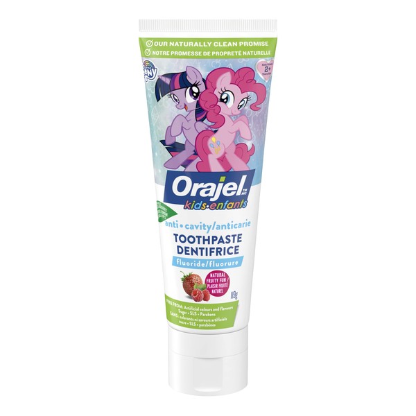 Orajel Kids My Little Pony Anti-Cavity Fluoride Toothpaste, Natural Fruit Flavour,119-g