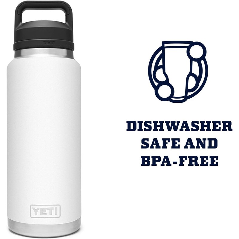 YETI Rambler 36 oz Bottle, Leakproof, Vacuum Insulated, Stainless Steel
