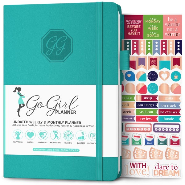 GoGirl Planner and Organiser for Women - Weekly Planner, Goal