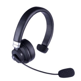 TECHZONE Diadema Bluetooth Monoaural Recargable con Micrófono y Cancelacion de Ruido TZDIBT01