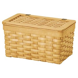 Chidorisangyou 88-81 Toilet Storage, Brown, 9.8 x 5.5 x 5.5 inches (25 x 14 x 14 cm), Wood Chip Basket