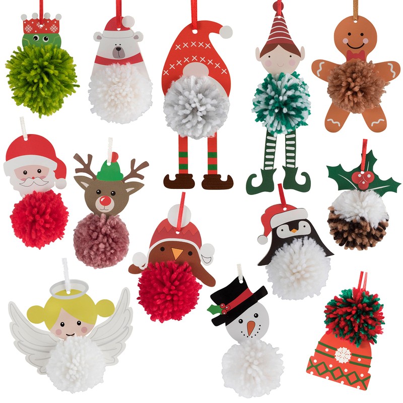 Trimits Pom Pom Decoration Kits, 14 x 6cm, Gonk