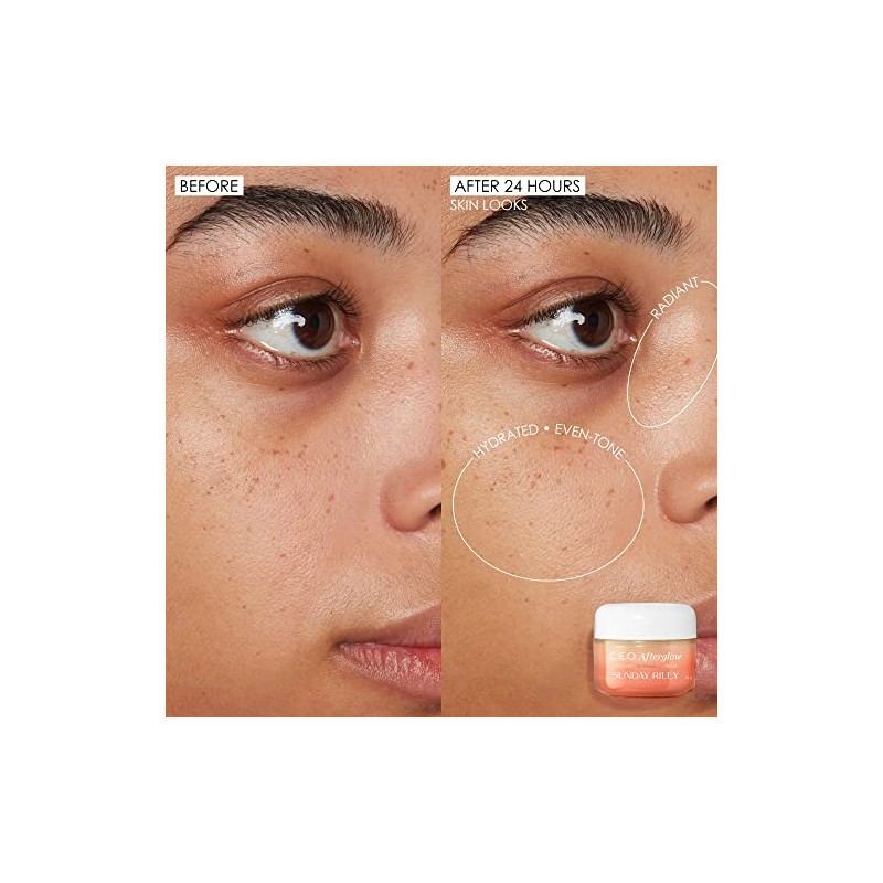 Sunday Riley C.E.O. Afterglow Brightening Vitamin C Cream Face Moisturizer,