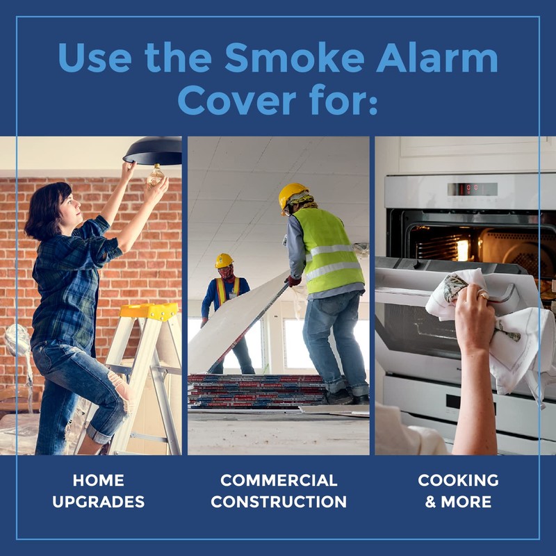 IMPRESA Pack of 12 Temporary Smoke Detector Cover Pack -