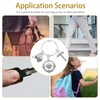 TOYANDONA Pack of 2 Camping Keychain Compass Keychain Camping Key