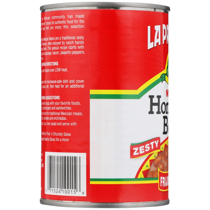 La Preferida Mexican Foods Homestyle Beans, Frijoles Charros, 15 OZ.