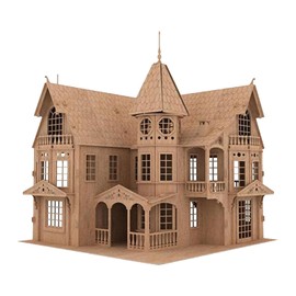 Bird’s Wood Shack Fantasy Mansion – Easy-to-Assemble – Fun & Educational Original 3D Puzzle Wooden Doll House