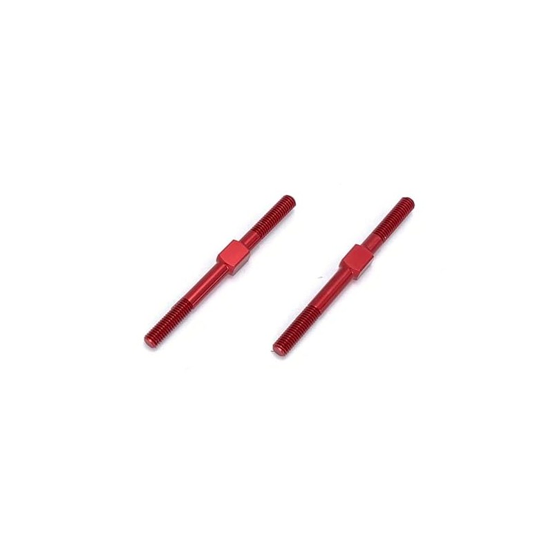 Square SGX-3040R A70-75 Duralumin Turnbuckle M3 x 40mm (Red)