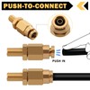 Cheemuii 1/4" Inflation Schrader Valve with Push to Connect for