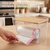 CANTAMI 2 Pack Trash Bag Dispenser with Lid, Plastic Stackable
