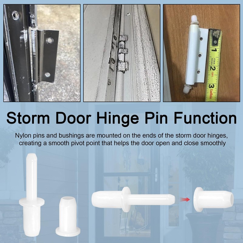 6 Sets K 5132 Storm Door Hinge Pin Kit, 1-7/16