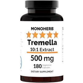 MONOHERB Tremella Mushroom Extract 500 mg - 180 Capsules