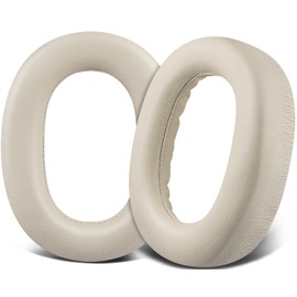 SOULWIT Earpads Replacement for Jabra Evolve2 85 UC/Evolve 2 85 MS Wireless Headset (Do Not fit Elite 85H), Ear Pads Cushions with Softer Protein Leather, Noise Isolation Foam - Gold