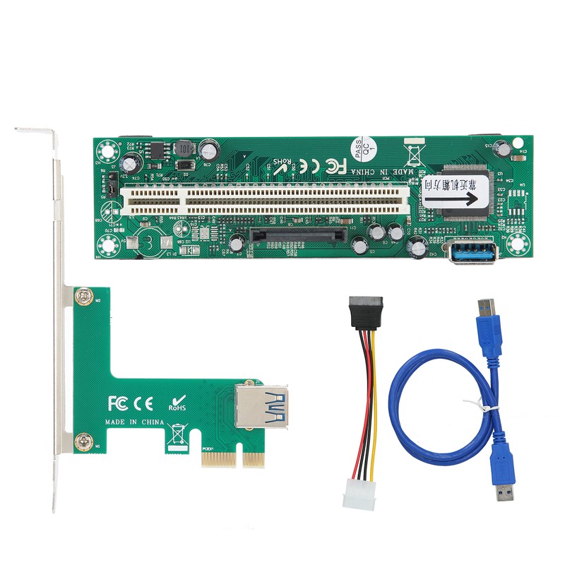 PCIE Express to PCI Adapter Network Card Controller Mini ASM1083